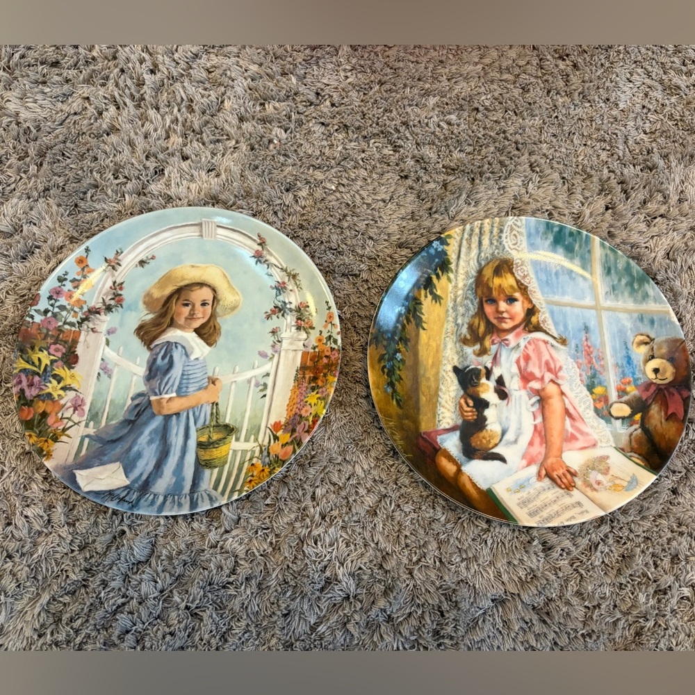 RECO | Collectible Plates: A Tisket A Tasket & Rain Rain Go Away